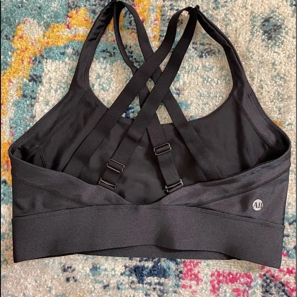 ALL ACCESS SPORTS BRA BLACK STRAPPY M - Picture 2 of 5